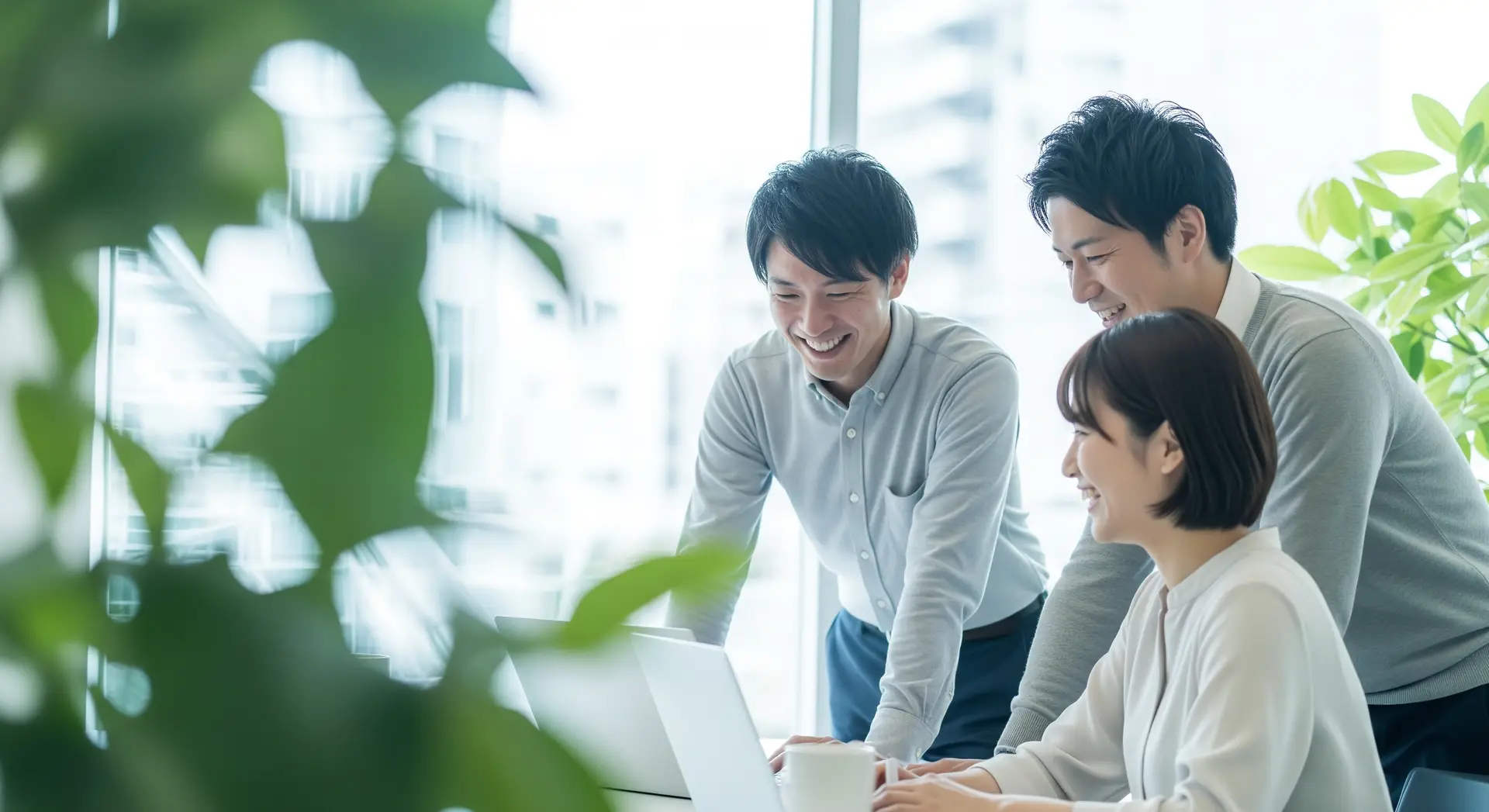 相談する様子